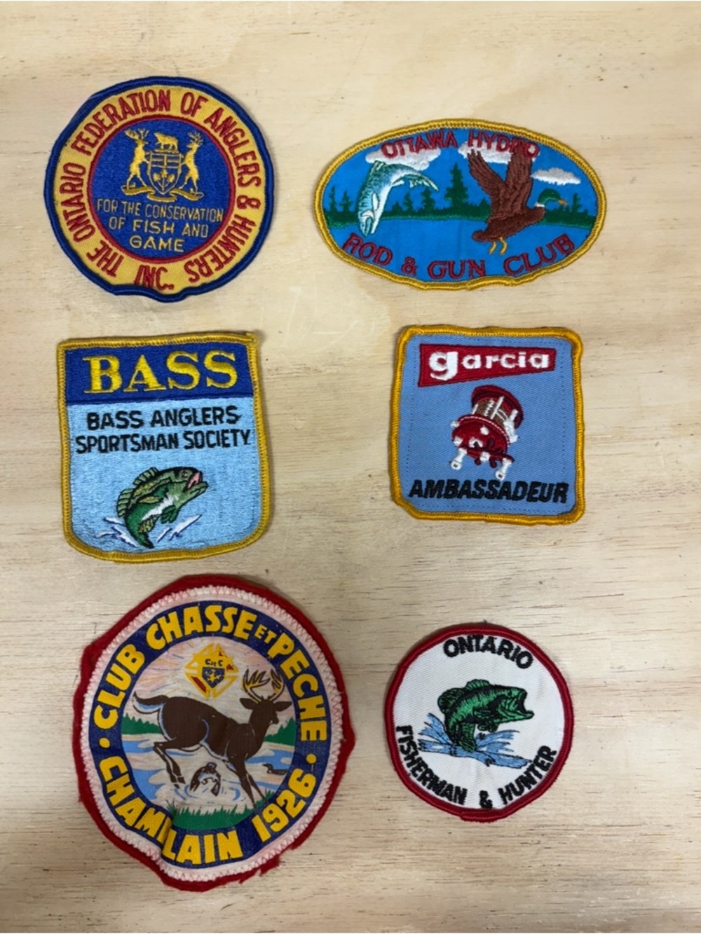 Vintage Fishing & Hunting Patch Lot